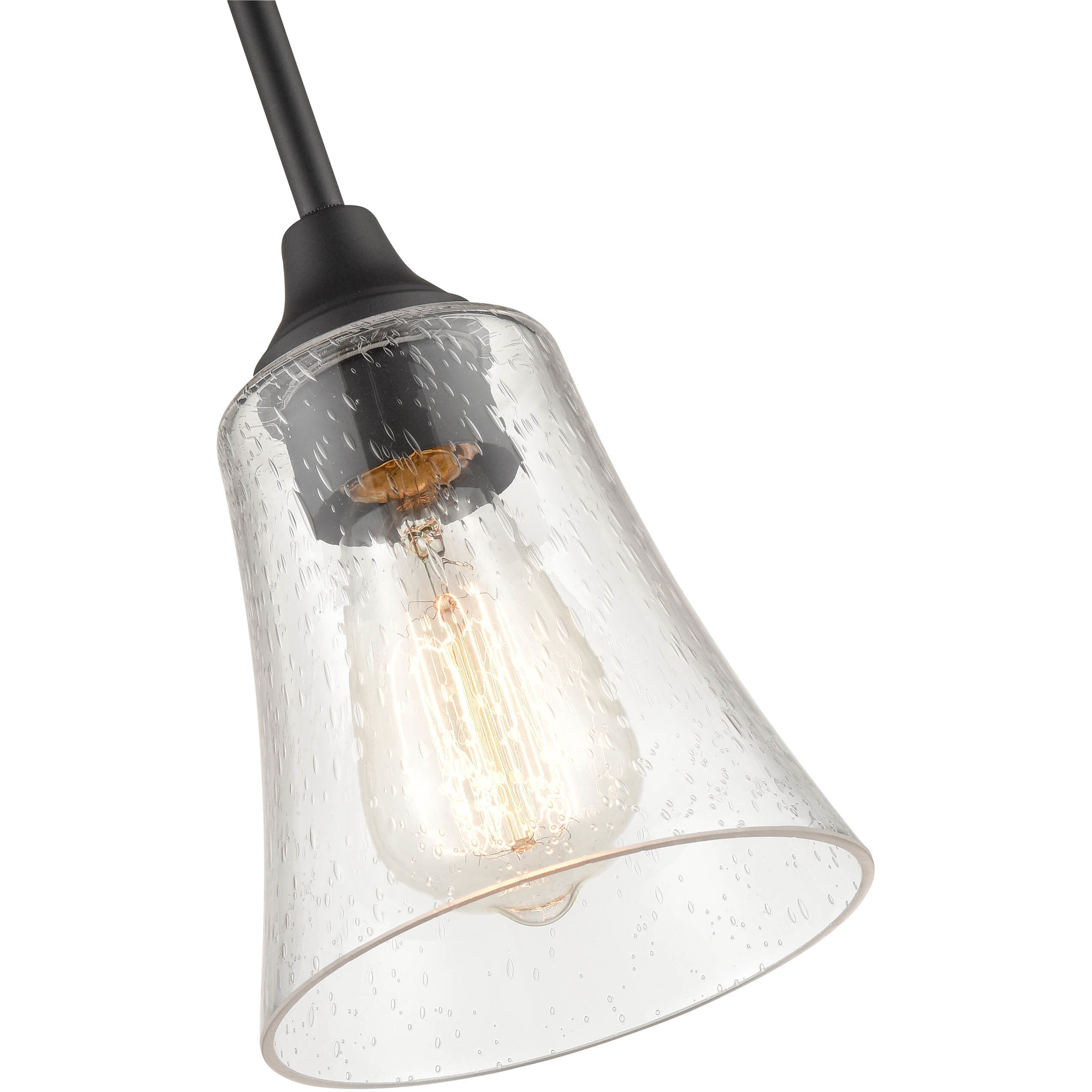 Caily 1 Light 5.75 inch Matte Black Pendant Ceiling Light